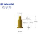 SMT 3.0mm Length Precision Artwork Amphenol Double Head Pogopinn