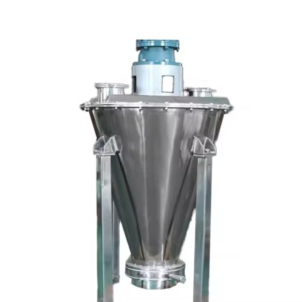 Conical mixer internal screw mechanism