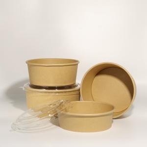 Wholesale 1000ml Cardboard Paper Packaging Box Takeaway Containers CMYK / Pantone Color from china suppliers