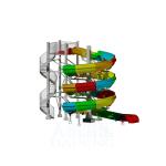 Fiberglass Swimming Pool Slide Playground Water Sports And Entertainment Play