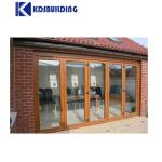 Curved Glass Wooden Fold Door Bifold Custom Interior Plexiglass Door