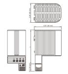 50 Watt Small Industrial Electric Heaters High Efficiency Doble Insulated IP20 /