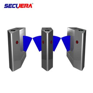 Wholesale CE approved well used barcode scanner electronic turnstile 304 stainless steel flap barrier turnstile gate from china suppliers