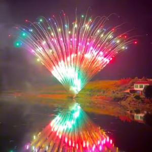 Wholesale Liuyang Mandarin Fireworks Pyrotechnics 150 Shots Big Cake Fireworks 1.3g Un0335 Professional from china suppliers