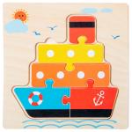 Montessori Games Baby Toys Animals Traffic Kids 3D Puzzles Wooden Cartoon
