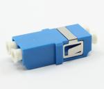 Plastic Material Single Mode Fiber Adapter , Blue LC Fiber Adapter For FTTH