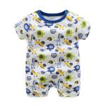 pureborn Newborn Baby Short Sleeve Bodysuit Romper Outfits for Baby Boys and
