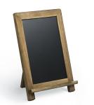 Black Wooden Restaurant Menu Board SGS Certification Recyclable Feature