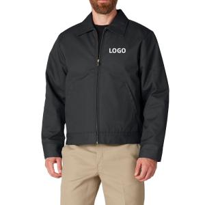 Wholesale Graphic Customization OEM/ODM New Fashion Heavy Streetwear Zip Up Cotton Work Canvas Jacket For Men from china suppliers