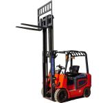 CE approved sit-down forklifts 4-wheel electric powered forklift trucks triplex