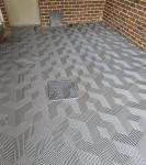UV Resistant Waterproof Garage Floor Tiles 18mm Thickness Black