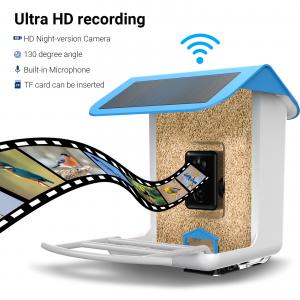 Wholesale Automatic Bird Watch Camera Auto Capture Videos Pictures Ai Identify Birdcam Smart Bird House Feeder from china suppliers