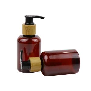 Wholesale Red Brown PET 8 16 32 Oz Empty Shampoo Bottles With Pump Dispenser from china suppliers