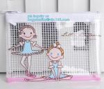 100% Biodegradable eco-friendly k slider plastic transparent clear EVA bag,