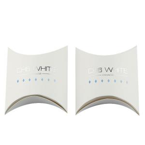 Wholesale Matte White Pillow Box Hair Extension Paper Box With Printed Logo , Custom Service Provided from china suppliers