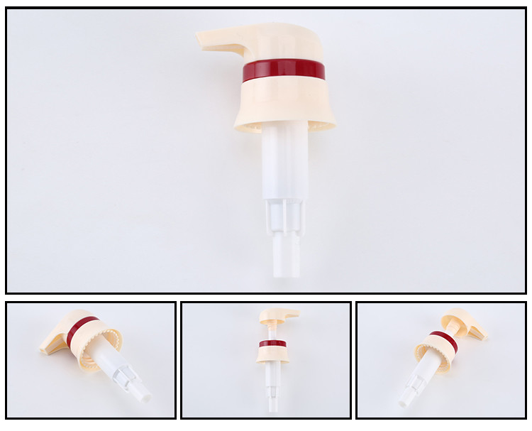 Ribbed Closure Hand Lotion Bottle Pump 30/410 Color Printing