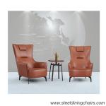 Assembled Accent Lounge BIFMA Single Seater Couch With Steel Frame