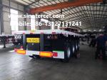 70t Flat Bed Semi Trailer 4 Axles White