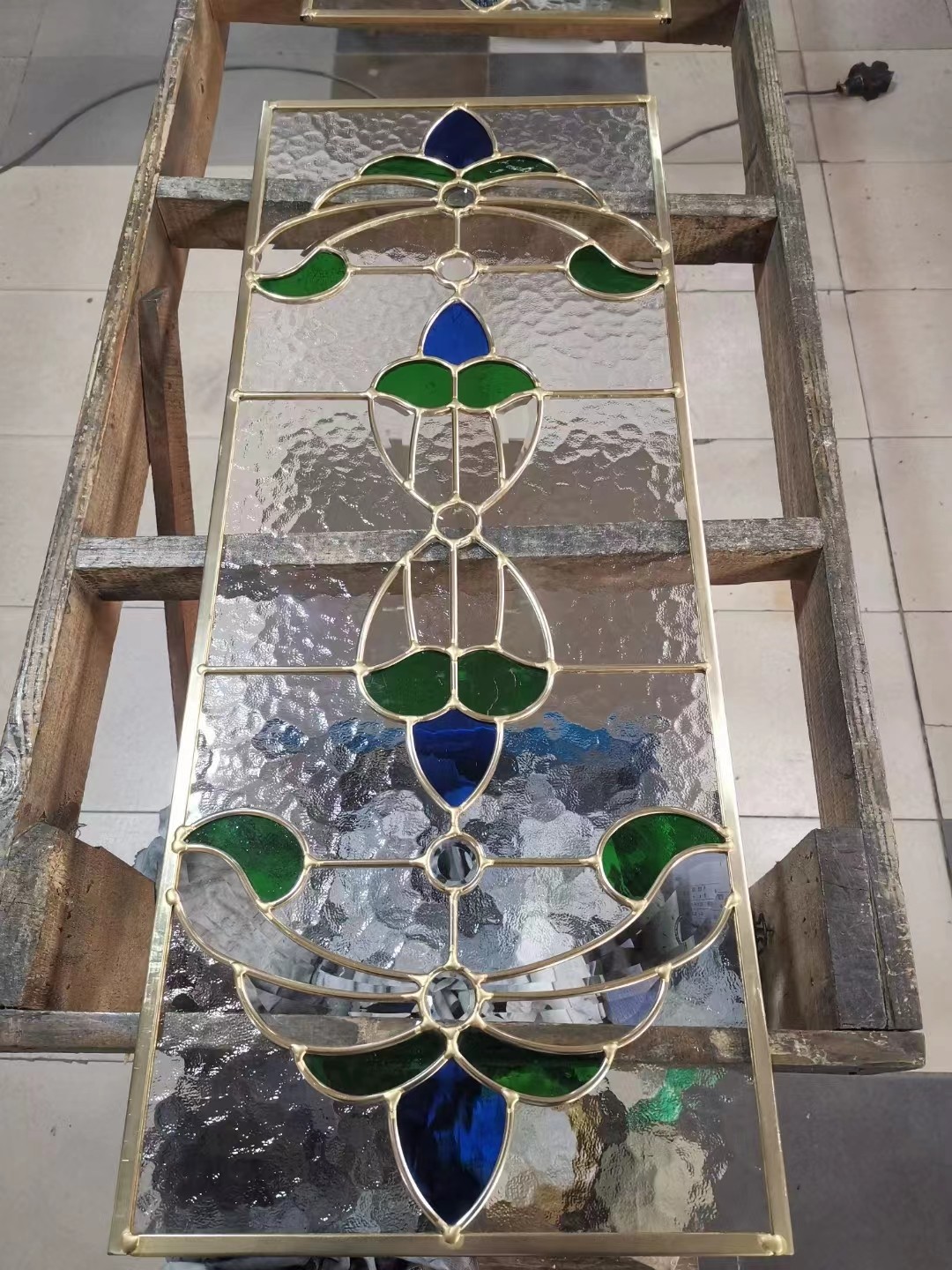 Customized Handmade Stained Glass Partition For Kitchen Living Room Restaurant Hotel