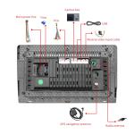 4 Core 9 Inch For Toyota Evans 2009+ Hd traffic recorder Bluetooth Car
