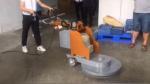 Hand Brush Behind Portable Floor Polisher for Marble Tiles Glazed Terrazzo