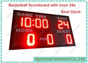 Wholesale Electronic Scoreboard for Basketball Sports with Built-in 24 Shot Clock and Timer display from china suppliers