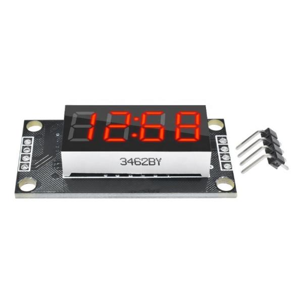 4 Digit LED 0.36" Red LED Display Tube Decimal 7 Segments TM1637 Clock Double