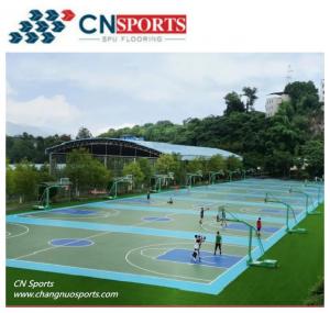 Wholesale CN-S02 Silicon PU Tennis Flooring ,level 1 Flame Retardancy and Tensile Strength 3.2mpa from china suppliers