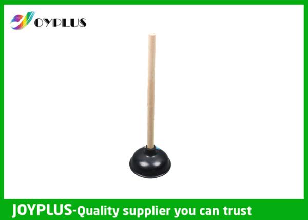 37CM Bathroom Cleaning Accessories Long Handled Toilet Plunger With Wooden