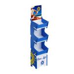 Customizable Carton-Packed Floor Display Stand for Plywood Wood Skincare