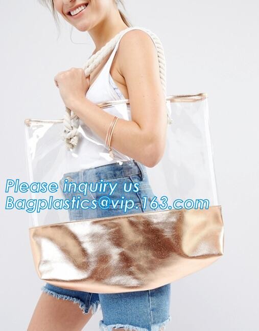 Summer Beach Bag Pvc Clear Transparent Purse Knitting Small Shoulder Bags Designer Jelly Bag, Handbag Fashion Shoulder B