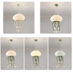 Cream style designer jellyfish chandelier minimalist and creative living room