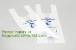 100% Biodegradable Compostable T-Shirt Vest Bag Shopping, Home, Decoration,
