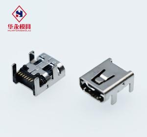 China 8pin Right Angle Female Jack DIP Micro Usb Charging Socket on sale