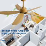 Wholesale Lower Noise Stable Operation Pure Copper Motor 56 Inch Remote Control