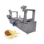 Restaurant Continuous Frying Machine , 1200kg/h Continuous Fryer For Potato