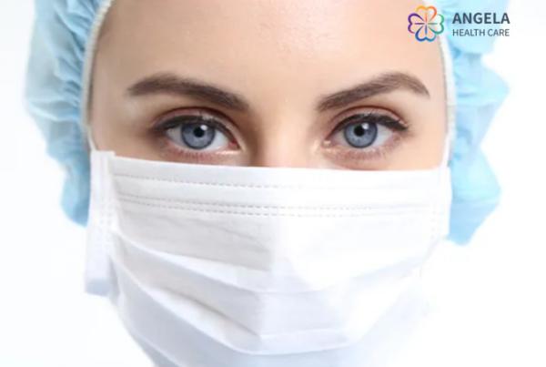 CE,FDA,IS13485 Approval Disposable Tie up Face Mask Made of Blue PP Nonwoven