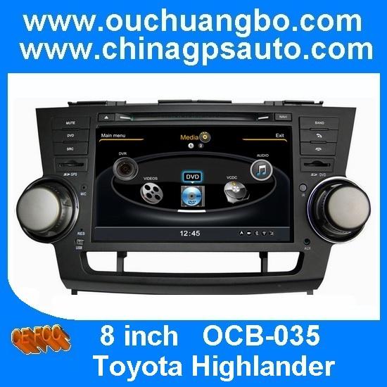 Ouchuangbo S100 platform Toyota Highlander DVD GPS stereo with phonebook SD 1G