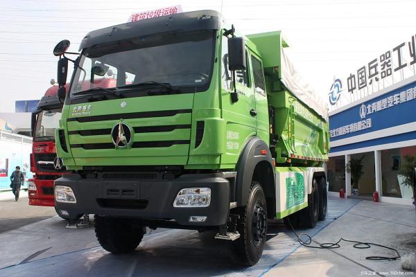 6*4 Drive Mode Used Construction Trucks Beiben 336hp Left Hand Drive Euro 4 Flat