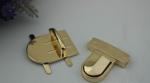 New product high end plating zinc alloy metal push press locks for handbag