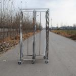 16pcs 60x80cm Bakery Oven Trolley / Rotary Oven Trolley With Wheels