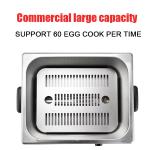 Silver Electric Egg Boiler Table Top Egg Steamer for Commercial Kitchen