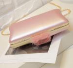 2016 new phone bag plush Night female fashion evening bag hit the color tide