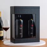 Custom Luxury Colorful Wine Bottle Shipping Boxes and Inserts with Logo