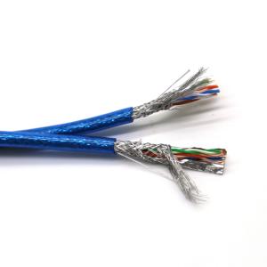 Wholesale Double Shield Cat5 Ethernet Flexible Network Cable 24AWG Solid OFC Conductor from china suppliers