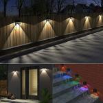 IP65 Wateproof Outdoor Solar Powered Fence Light For Garden Patio Lawn