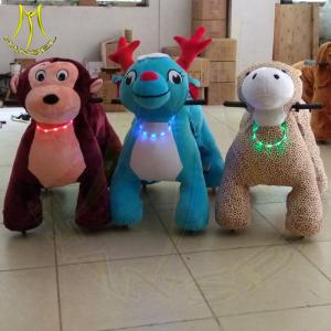 Wholesale Hansel amusement park commercial electric ride on plush motorized animals from china suppliers