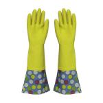Houeshold Extra Long Sleeve Rubber Gloves Waterproof for kitchen cleaning