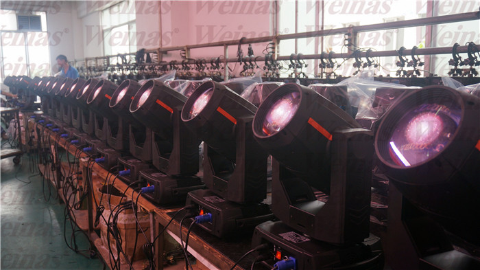 Dmx512 17R 350W Professional Wash Beam Spot Stage Moving Head Lighting Disco Light