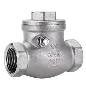 Wholesale WZ SS 304 316 CF8 CF8M Cylindrical Non-Return Swing Check Valve 200WOG 1/2&quot;-4&quot; Equal from china suppliers